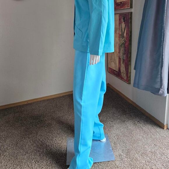 Vintage 70s Light Blue 2 Piece Leisure Suit by Koret of California - Picture 2 of 4
